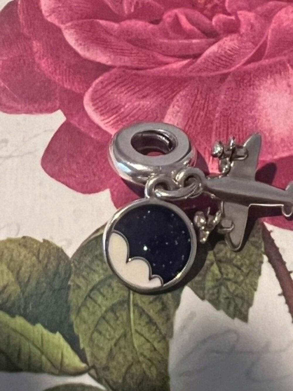 Authentic Pandora Propeller Plane Dangle Charm #798027CZ - Picture 4 of 5